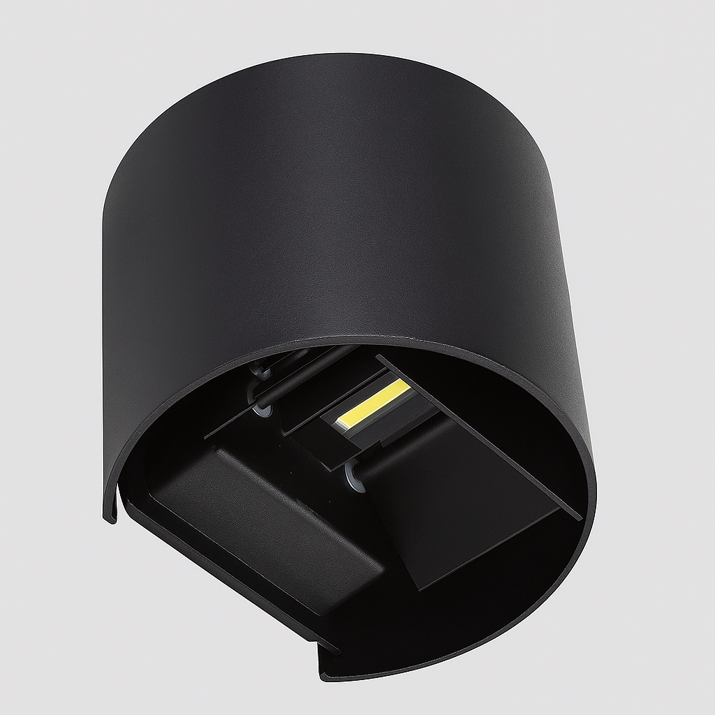 Aplique 6w LBD3110B-6 BK LED 2X3W 3000K NEGRO 100-240V 290 LM IP-65 EVOLIGHT