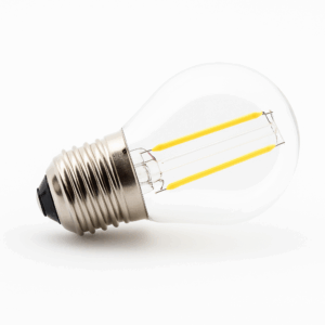 Bombillo 3000k 2w E-27 VINTAGE G-45 CLEAR