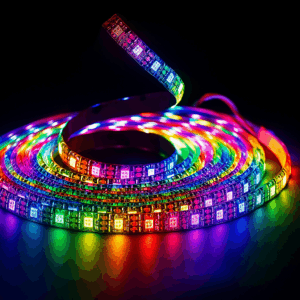 Cinta RGB 12V 12 W/M SH60LA1-ECO 5 mt 60 led/mts IP-20 10 mm