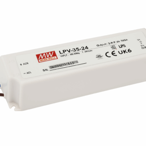 Driver 35W 12v LPV-35-12v 3A 110-265V IP-67 MEAN WELL 40/1