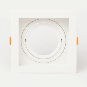 Emp. basc.GU-10 TS71S WH RECES. BLANCO # 90 mm (100x100x37) ALUMINIO EVOLIGHT