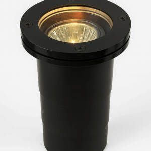 Empot. piso G5.3 JT-15604B MR-16 IP-65 cuerpo de aluminio negra