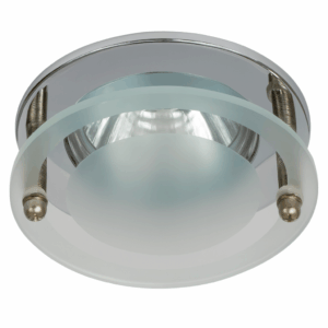 Emp. fija MR-16 YM298-4 G5.3 55 mm (80 * 30mm) WH C/CRISTAL .SUSPENDIDO. BLANCO (outlet)