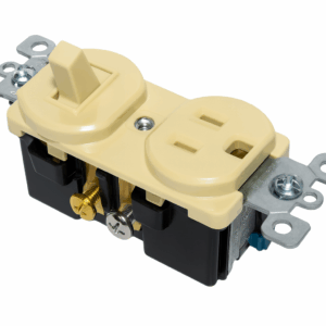 INTERRUPTOR TOMACORRIENTES VINTAGE T/LEVITON SR1