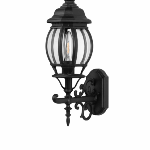Lamp. FAROL DE PARED HF-4034C NEGRA E-27