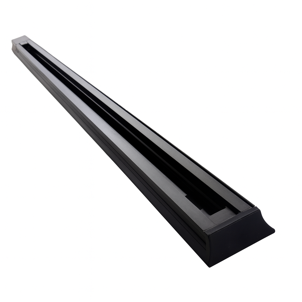 Riel 1.5 Mts T2115D BK 2contac. NEGRO PARA LAMPARAS DE RIEL METALICO