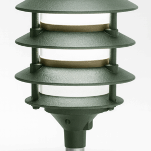 Lamp. JARDÍN PAGODA 4T E-27 JT-15224-FG VERDE1/2 NPT CON NIPLE DE 1 FT Y PUYA