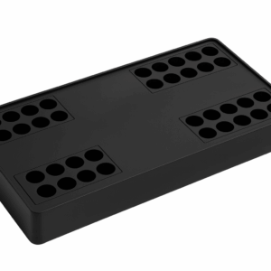 Lámp. superf. 60w 4100K BY-X105-4 Negro ultrafina 368x158x39mm plano 24º 100-245v 60hz ip20