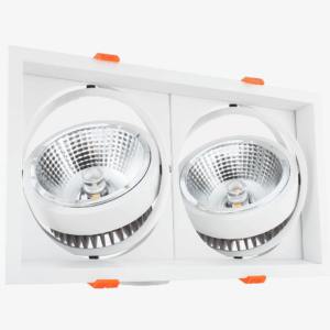 EMPOTRABLE LED 3" 2X20W 4000K LCG-0130-2 BLANCO COB EVOLIGHT