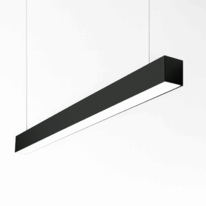 Lamp. suspendida 24w 4100k LZ-BGD1200 negro lineal 4100K 120° 85-265V 1200X95x40
