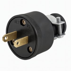 Enchufe Red.Plast.Negro 120V 15A FU0112 25/1