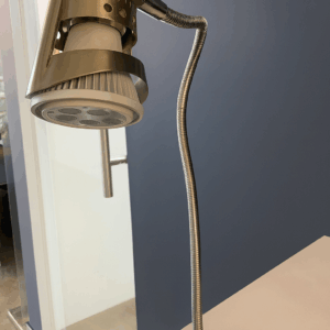 Lamp. flexible GU-10 CSU-001 terminación Acero Inoxidable (outlet)