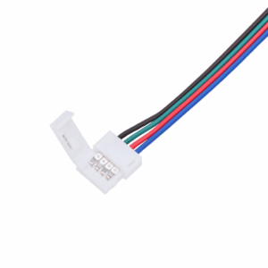 CONECTOR 10 MM CINTA LED 5050 RGB IP44 1 SALIDA Y CABLE