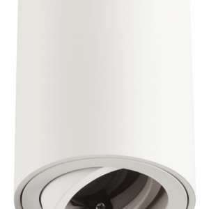 Foco superf. GU-10 CS61R WH ACERO BLANCA 100*80 mm EVOLIGHT