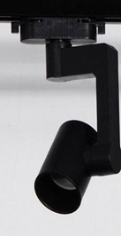 Foco riel E-27 CS-10 para tres fases PAR 30/38 negro